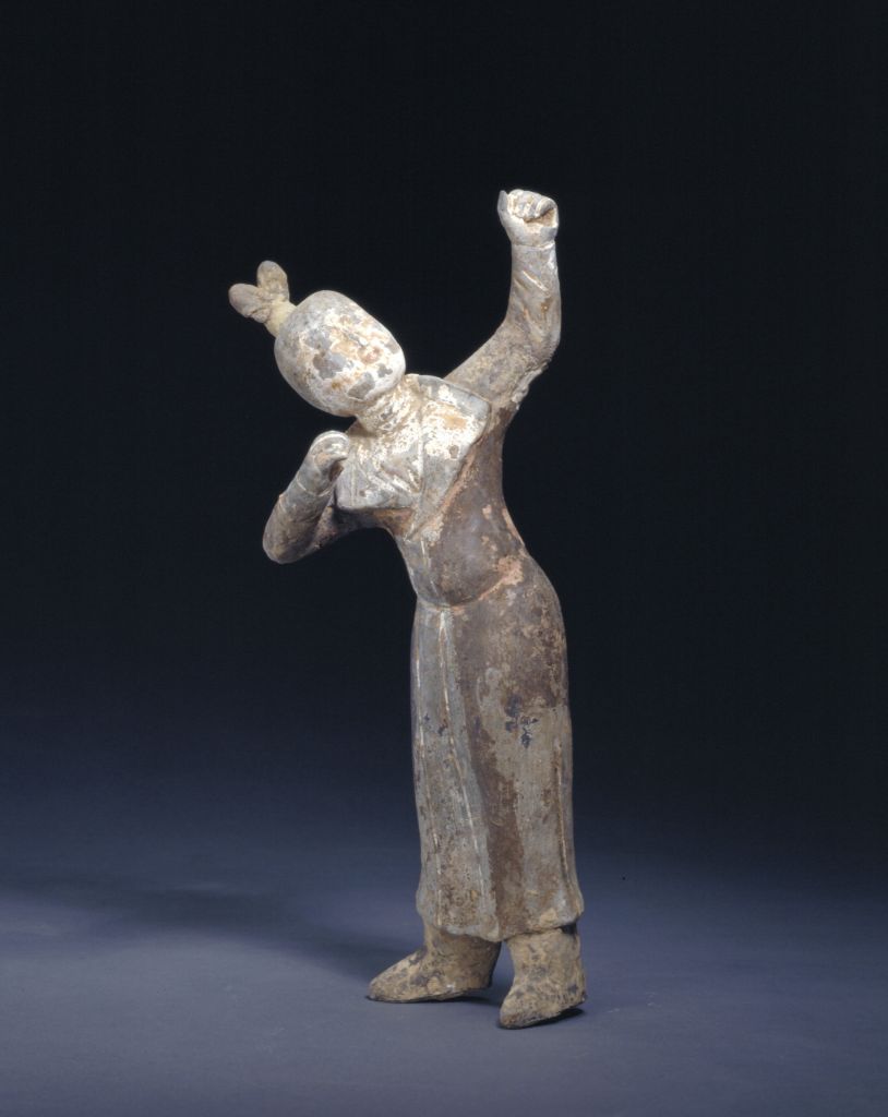 图片[1]-Painted female archer figurines-China Archive